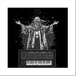 Vintage Synthesizer Analog Modular Satan Synths Posters and Art